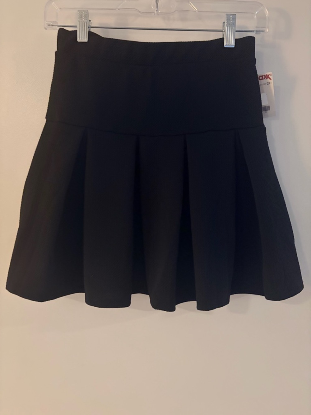 Caution To The Wind Black Pleated Skirt